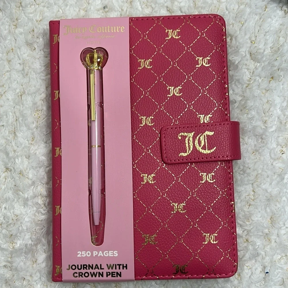 Juicy Couture Pink Journal with Crown Pen‎ and 64 love card Pick one set